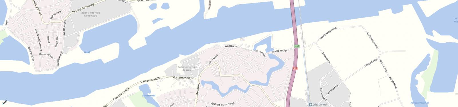 Kaart met locatie Appartement Waterstraat