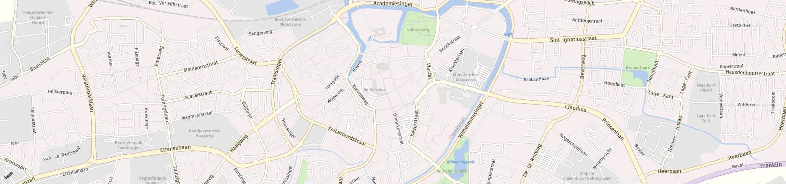 Kaart met locatie Appartement Ridderstraat