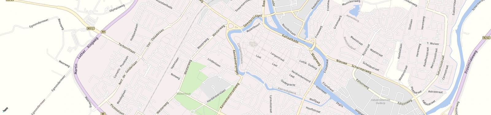 Kaart met locatie Appartement Lindegracht