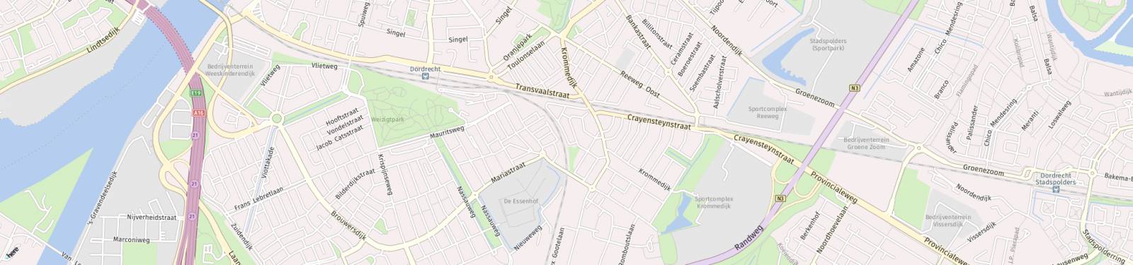 Kaart met locatie Appartement Houweningestraat