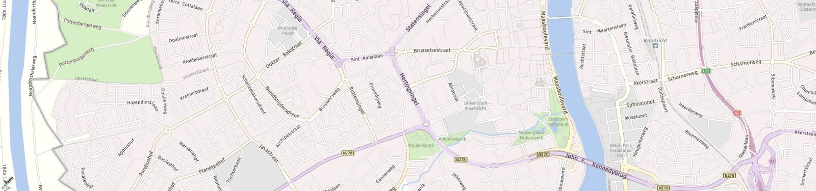 Kaart met locatie Appartement Hertogsingel