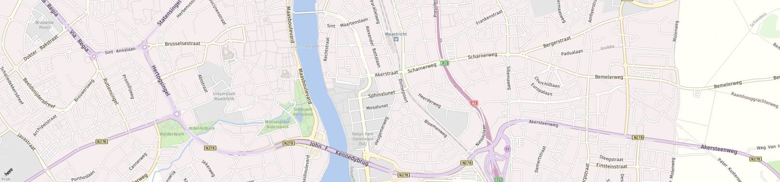 Kaart met locatie Appartement Sphinxlunet