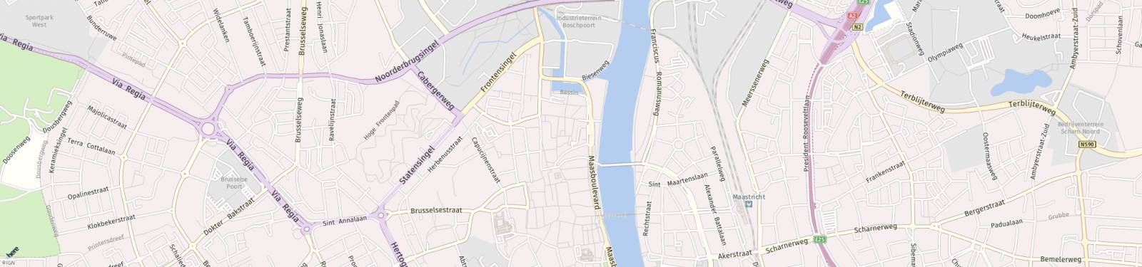 Kaart met locatie Appartement Maasboulevard