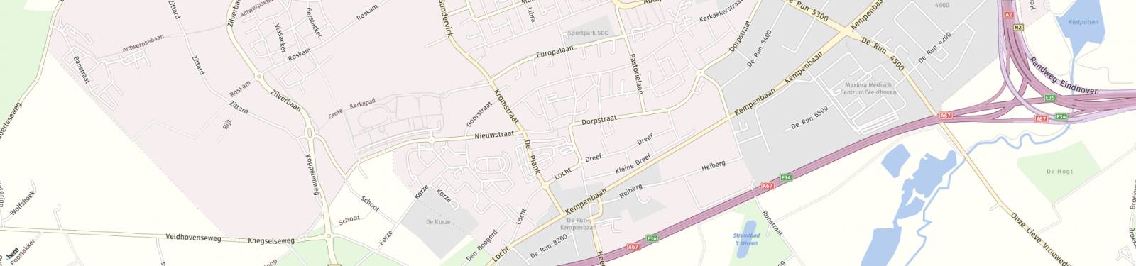 Kaart met locatie Appartement Dorpstraat
