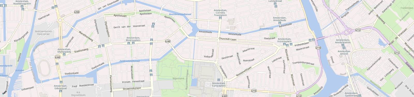 Kaart met locatie Appartement Grevelingenstraat
