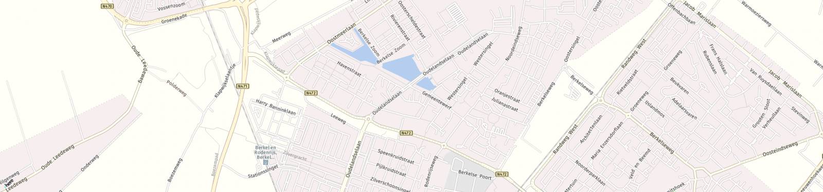 Kaart met locatie Appartement Parkstraat