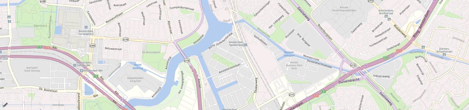 Kaart met locatie Appartement Amstelvlietstraat
