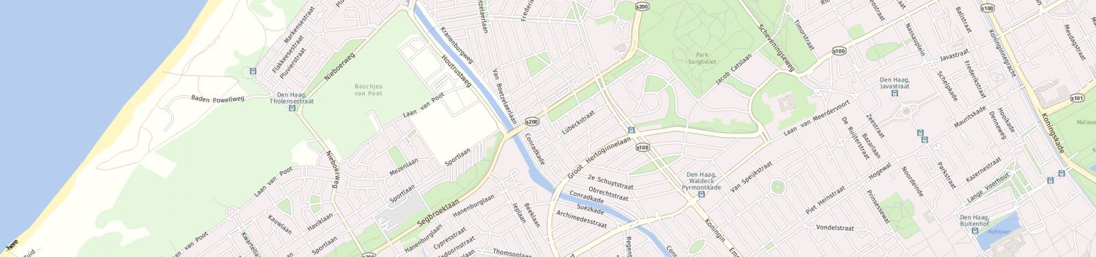 Kaart met locatie Appartement Stadhoudersplantsoen