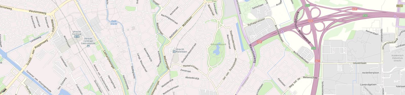 Kaart met locatie Appartement Baanstraat