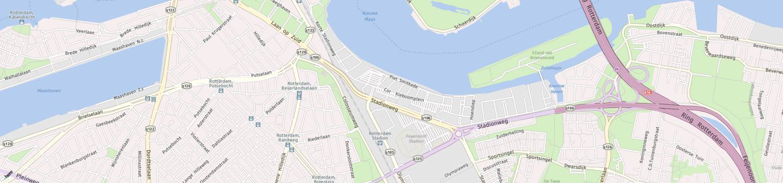 Kaart met locatie Appartement Cor Kieboomplein