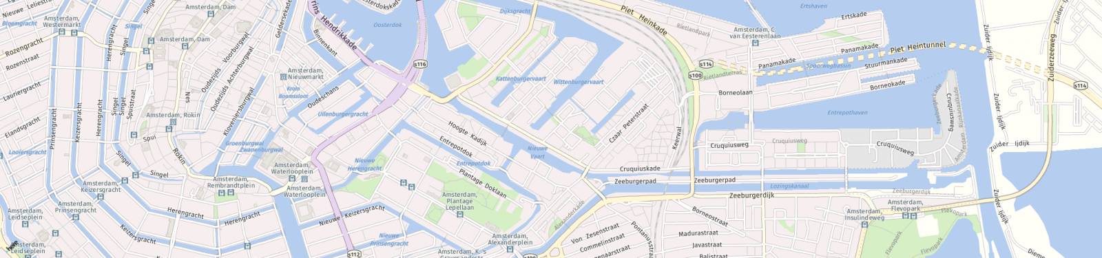 Kaart met locatie Appartement Oostenburgervoorstraat