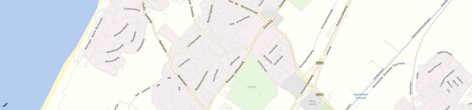 Kaart met locatie Appartement Voorstraat