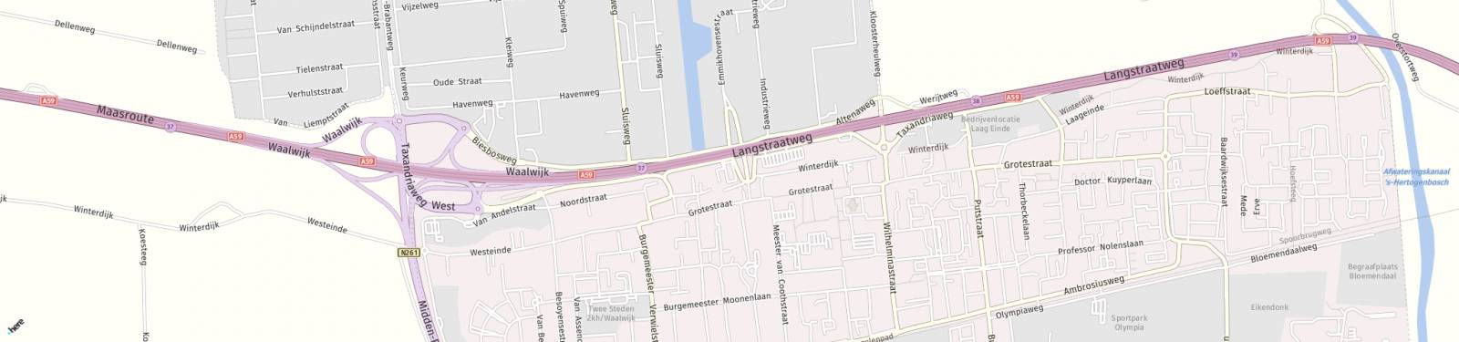 Kaart met locatie Appartement Heulstraat