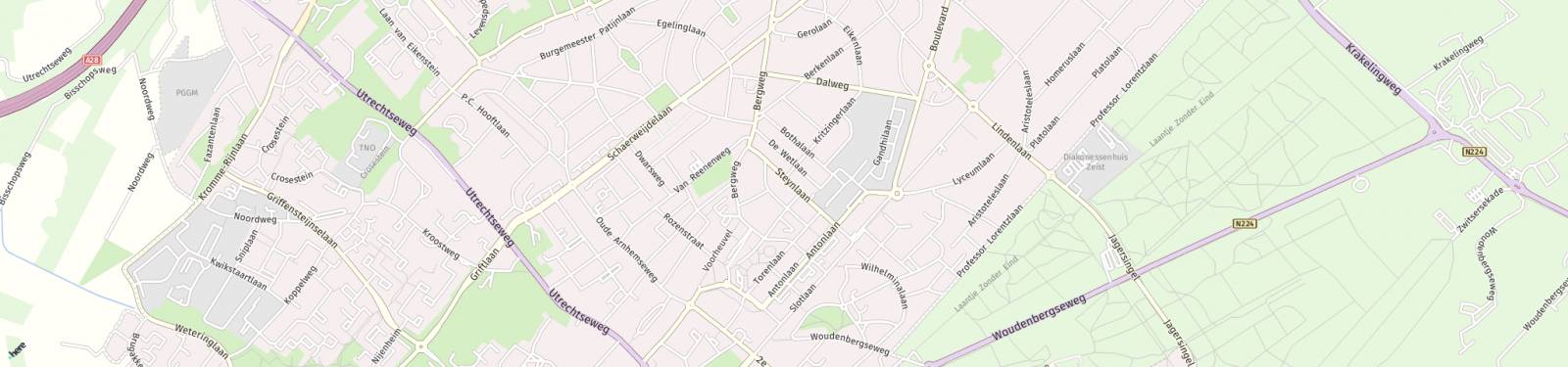 Kaart met locatie Appartement Steynlaan