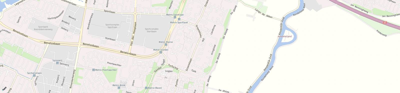 Kaart met locatie Appartement Kringloop