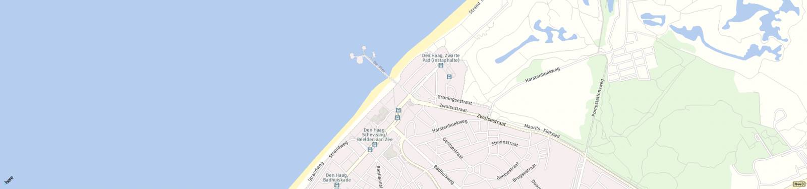 Kaart met locatie Appartement Gevers Deynootweg