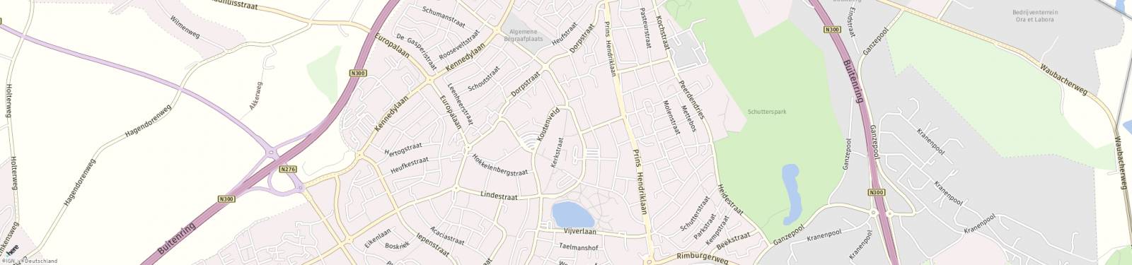 Kaart met locatie Appartement Kerkstraat