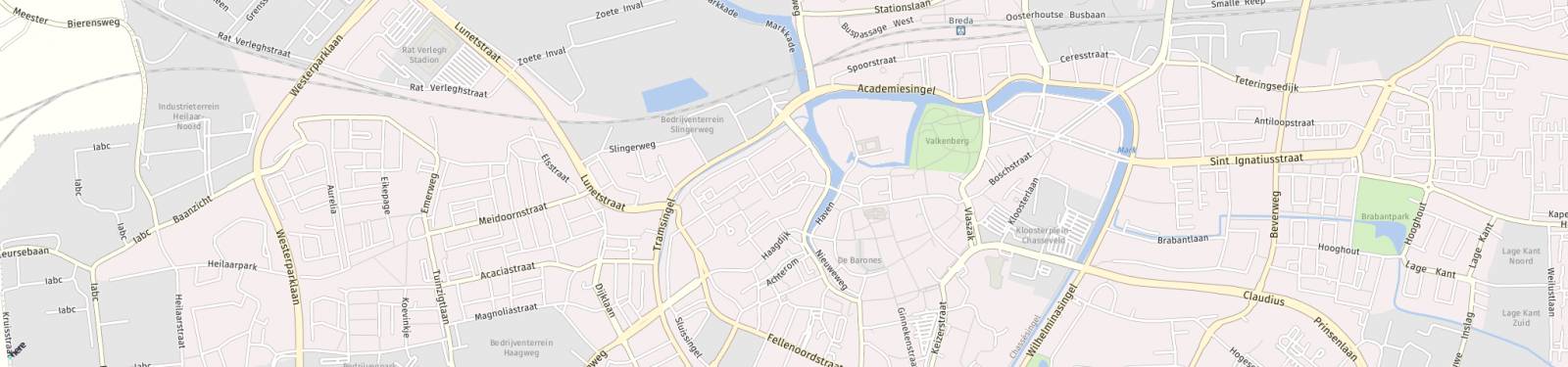 Kaart met locatie Appartement Adriaan van Bergenstraat