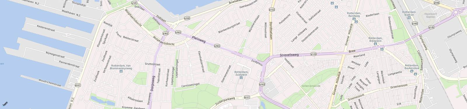 Kaart met locatie Appartement Pleinweg