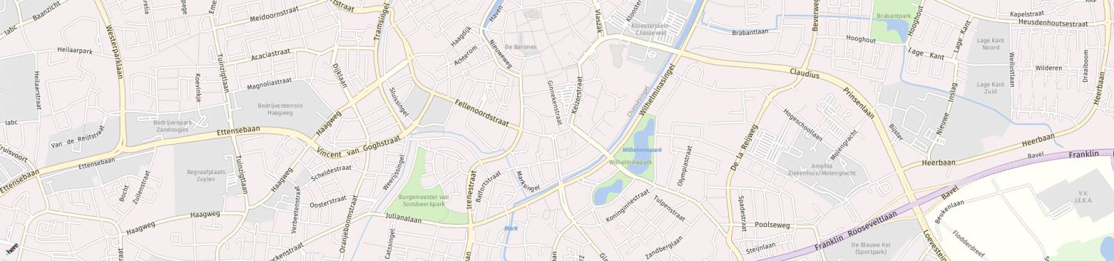 Kaart met locatie Appartement van Coothplein