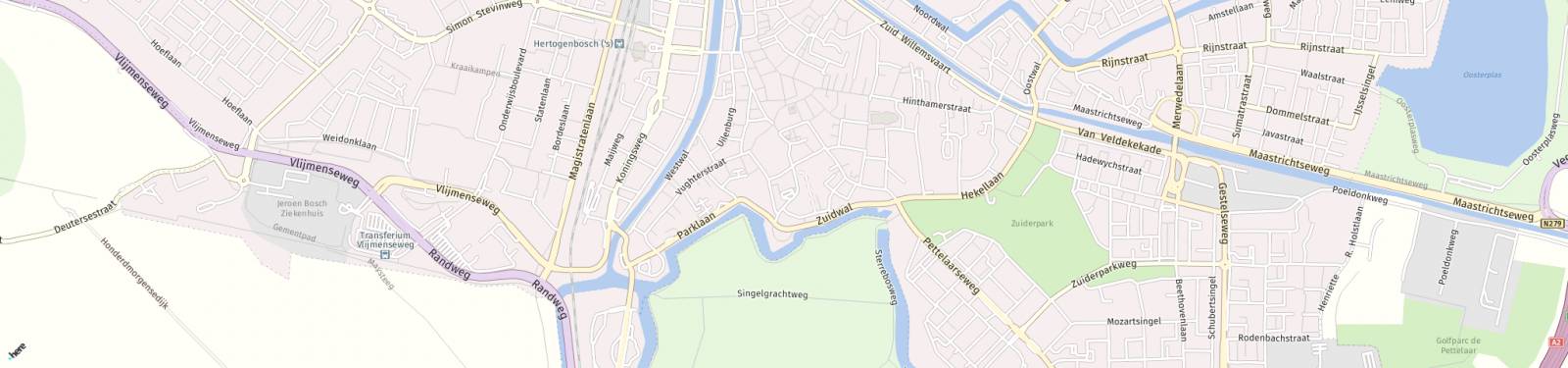 Kaart met locatie Appartement Sint Jorisstraat