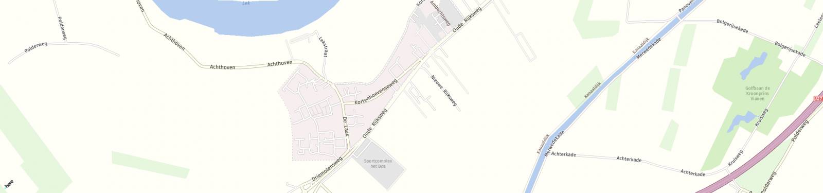 Kaart met locatie Bedrijfsruimte Nieuwe Rijksweg