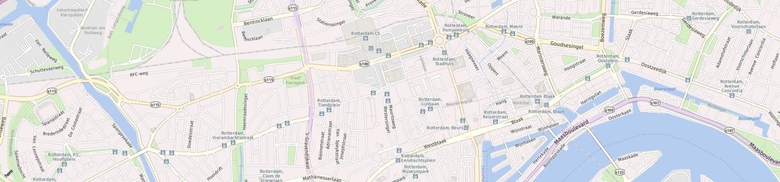 Kaart met locatie Appartement Kruisplein