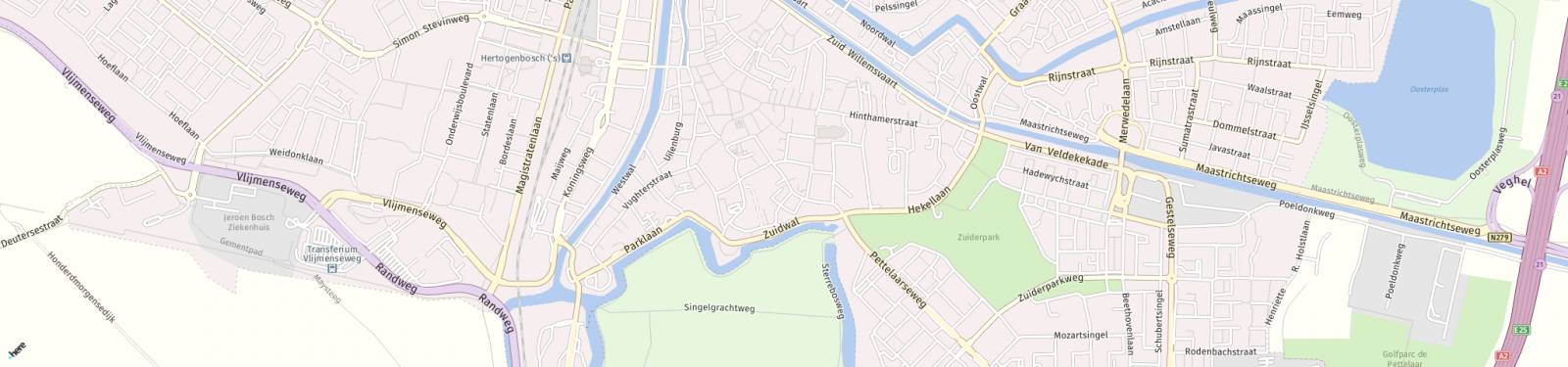 Kaart met locatie Appartement Verwersstraat
