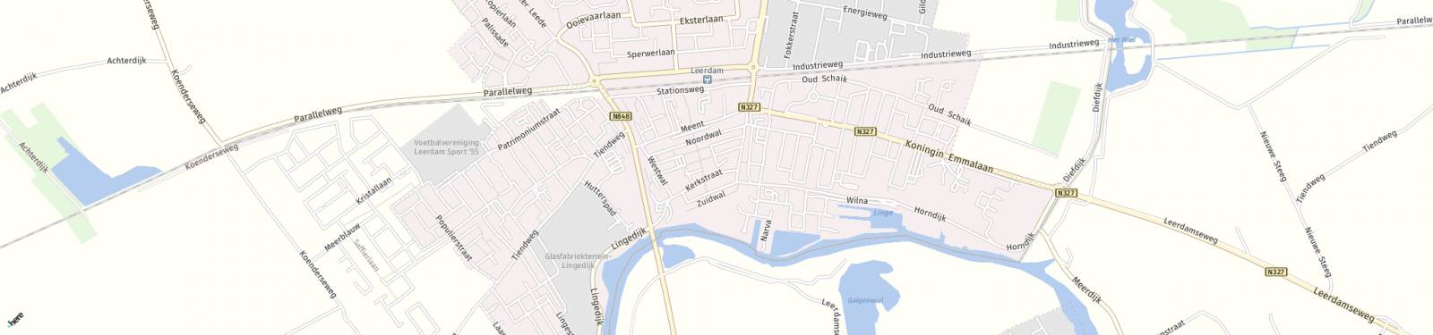 Kaart met locatie Appartement Poorterij