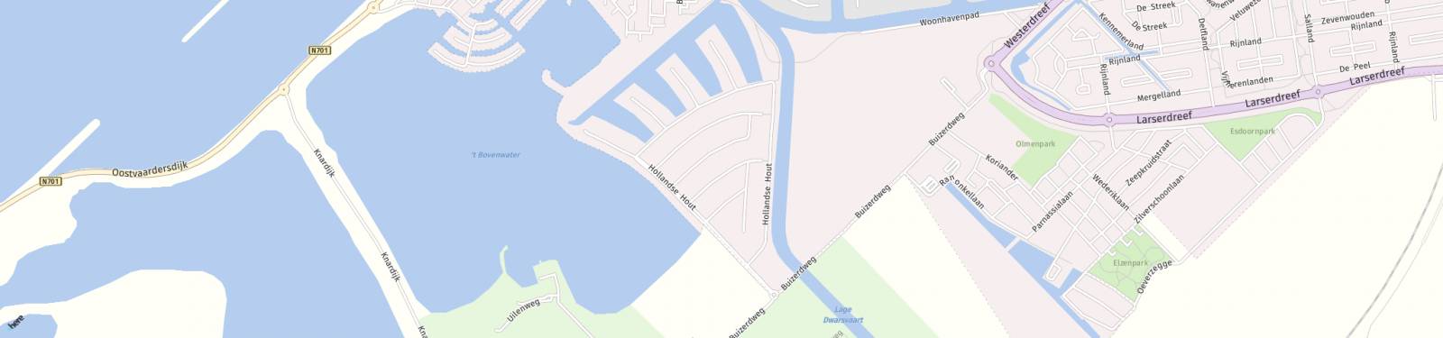 Kaart met locatie Huurwoning Hollandse Hout