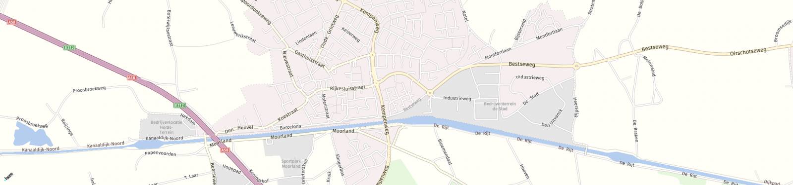 Kaart met locatie Huurwoning de Vorster