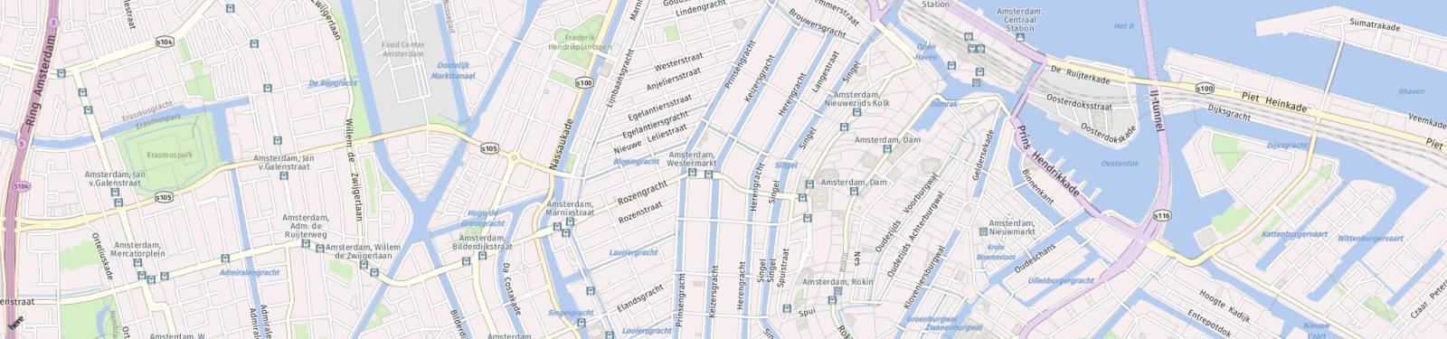 Kaart met locatie Appartement Keizersgracht