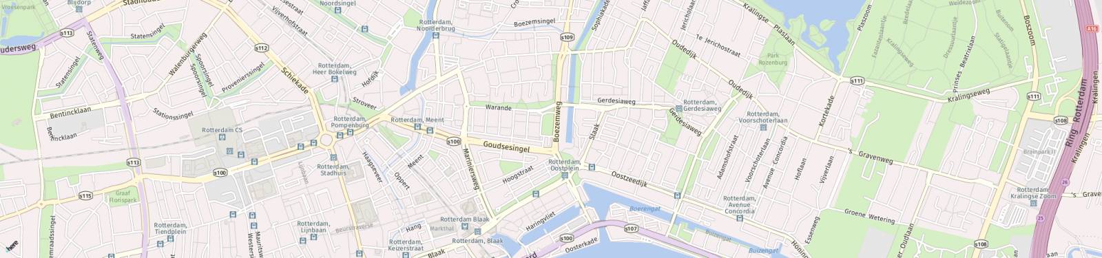 Kaart met locatie Appartement Boezemweg