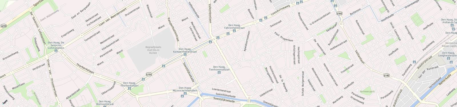 Kaart met locatie Appartement Bennekomstraat