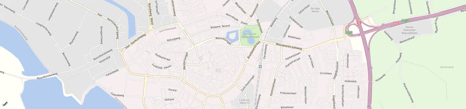 Kaart met locatie Appartement Korenbeursstraat