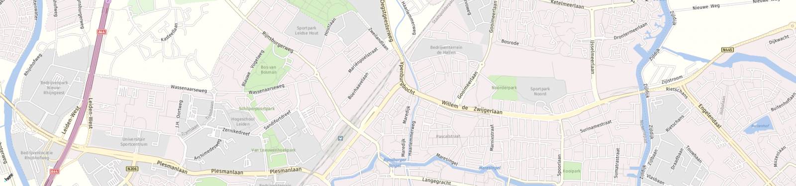 Kaart met locatie Appartement Schipholweg