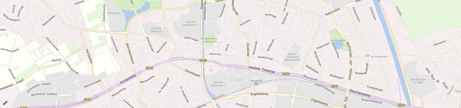 Kaart met locatie Appartement Ameidestraat 