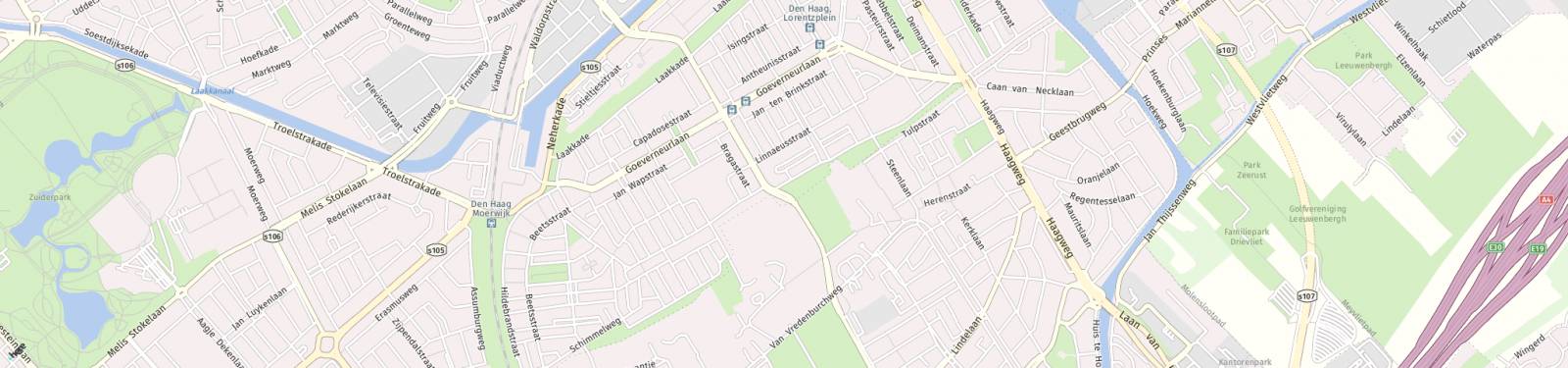 Kaart met locatie Appartement Paets van Troostwijkstraat