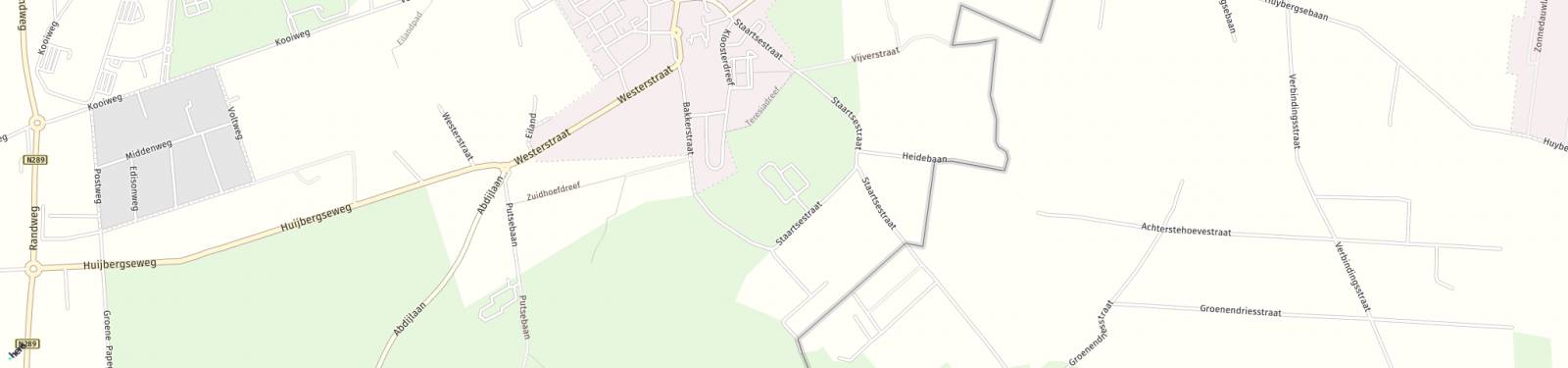 Kaart met locatie Bungalow Groenendries
