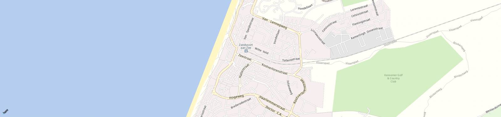 Kaart met locatie Appartement Zeestraat