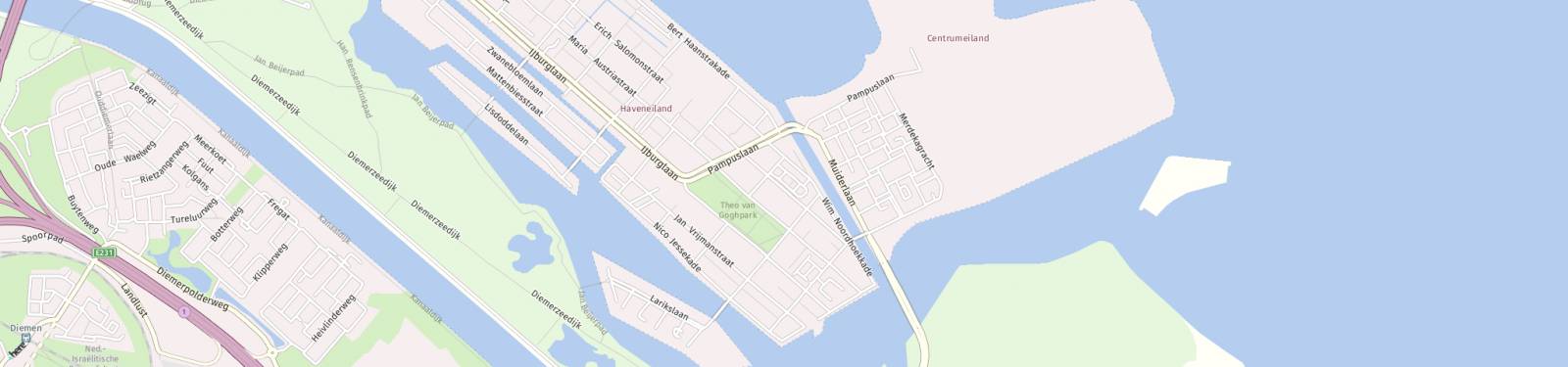 Kaart met locatie Appartement Ben Van Meerendonkstraat