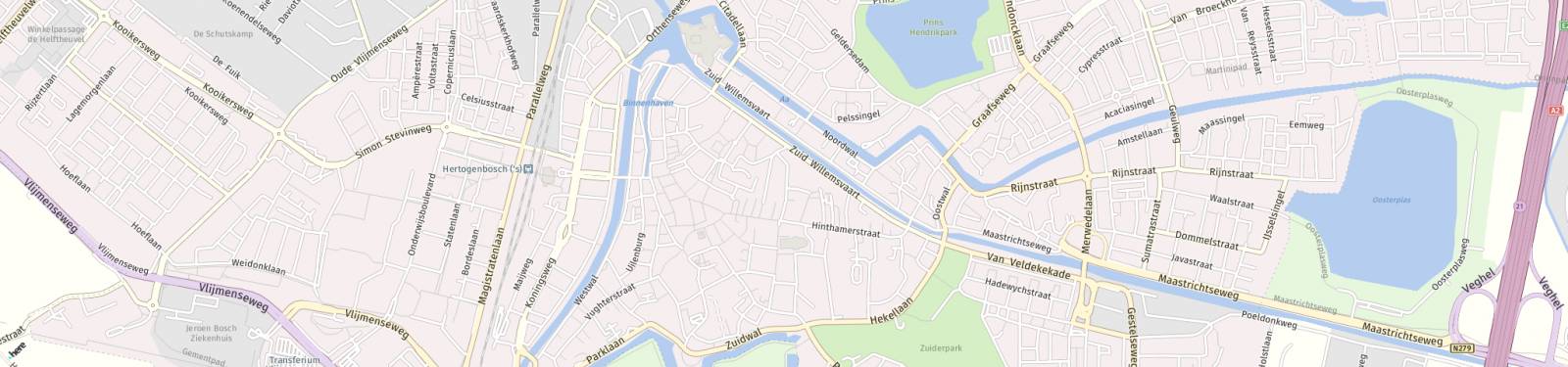 Kaart met locatie Appartement Sint Josephstraat