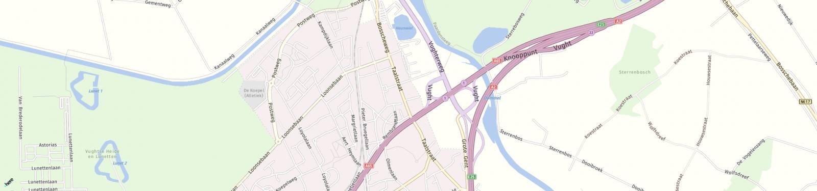 Kaart met locatie Huurwoning Taalstraat 