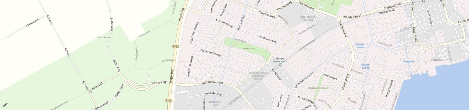 Kaart met locatie Huurwoning Nat King Colestraat