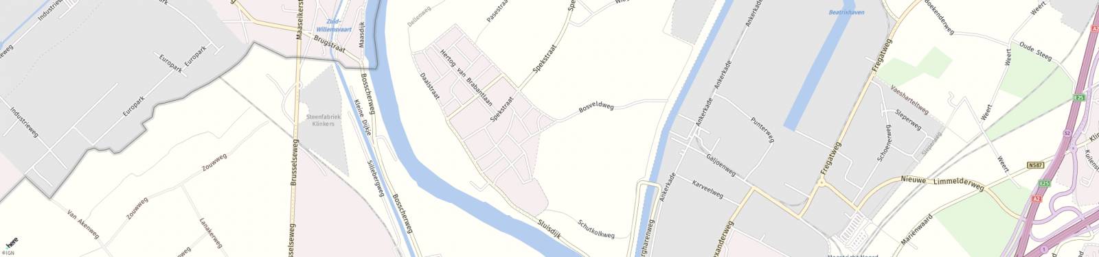 Kaart met locatie Appartement Ireneweg