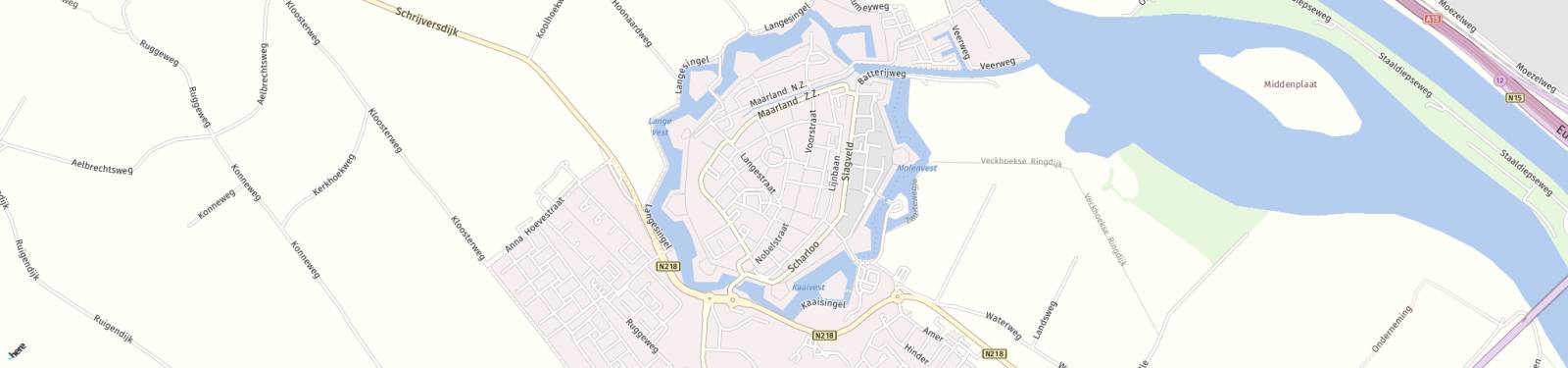 Kaart met locatie Appartement Kaatsbaan