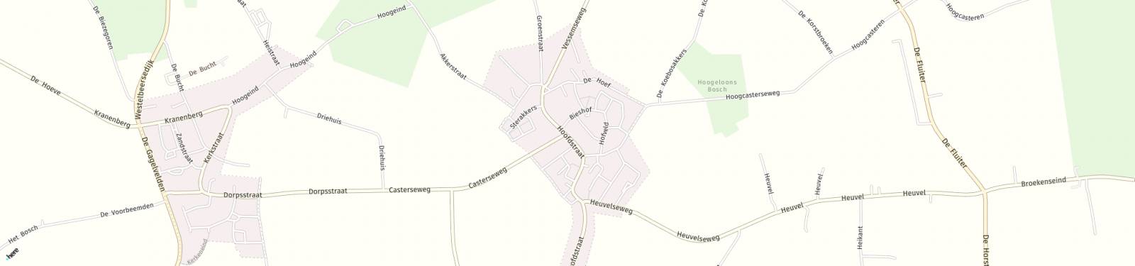 Kaart met locatie Huurwoning Hoofdstraat 