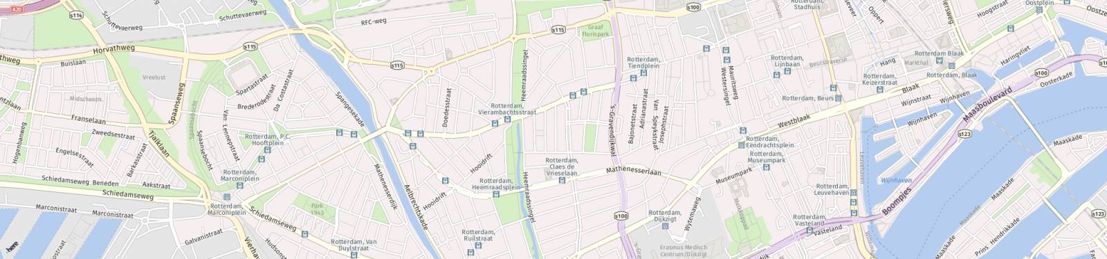 Kaart met locatie Appartement Joost van Geelstraat