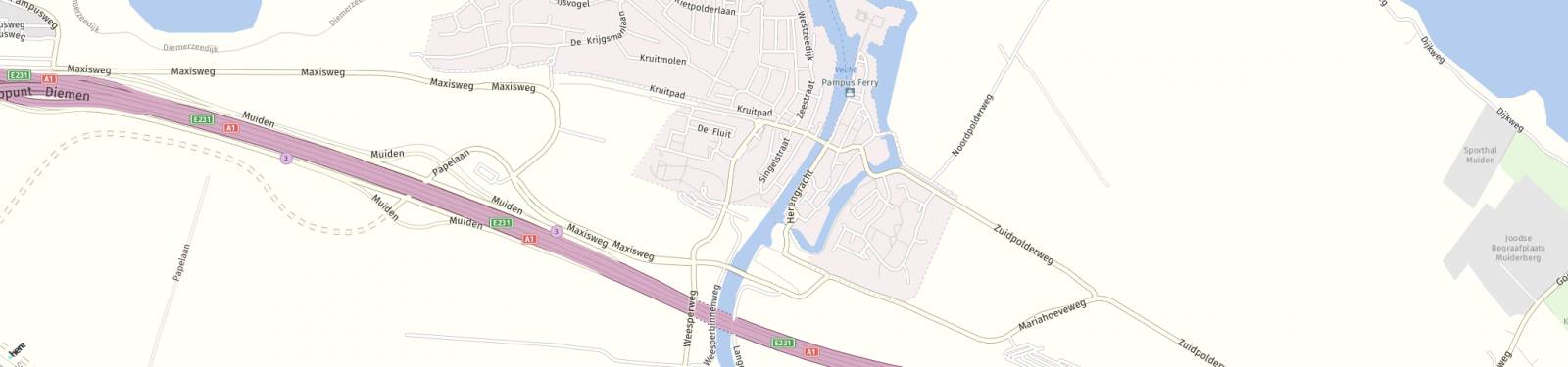 Kaart met locatie Appartement Vechtkade