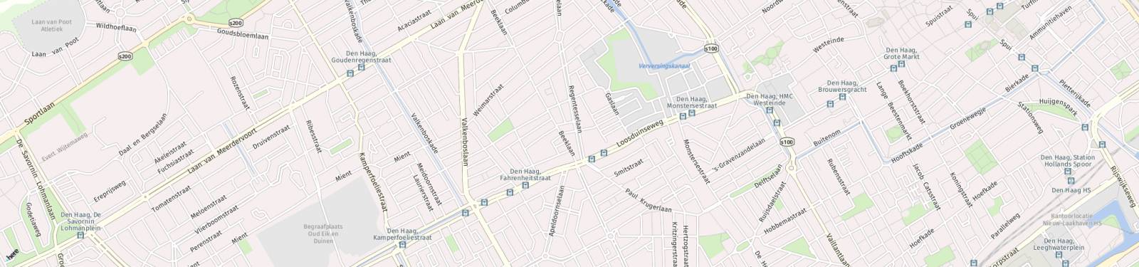 Kaart met locatie Appartement De Gheijnstraat